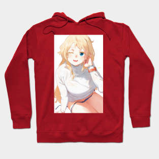 Orange Watch Girl Hoodie